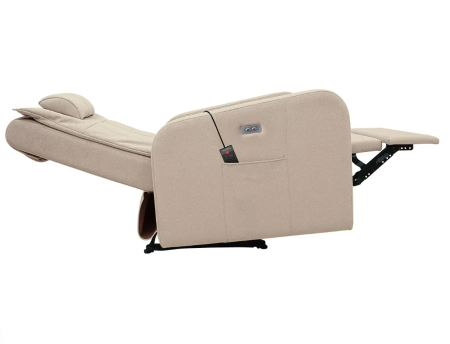 Массажное кресло реклайнер с электроприводом FUJIMO E-COMFORT CHAIR F3005 FEF Ваниль (Sakura 4)