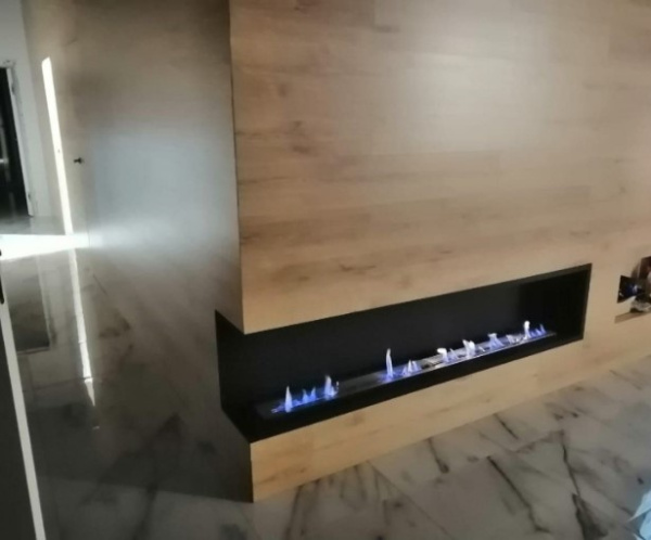 Угловой встраиваемый биокамин Firezo L'angolo Sinistro 1000